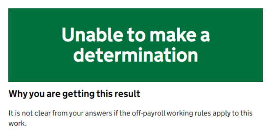 CEST Indeterminate Determination